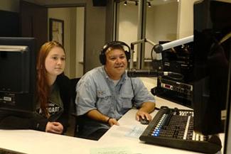 Students on the air